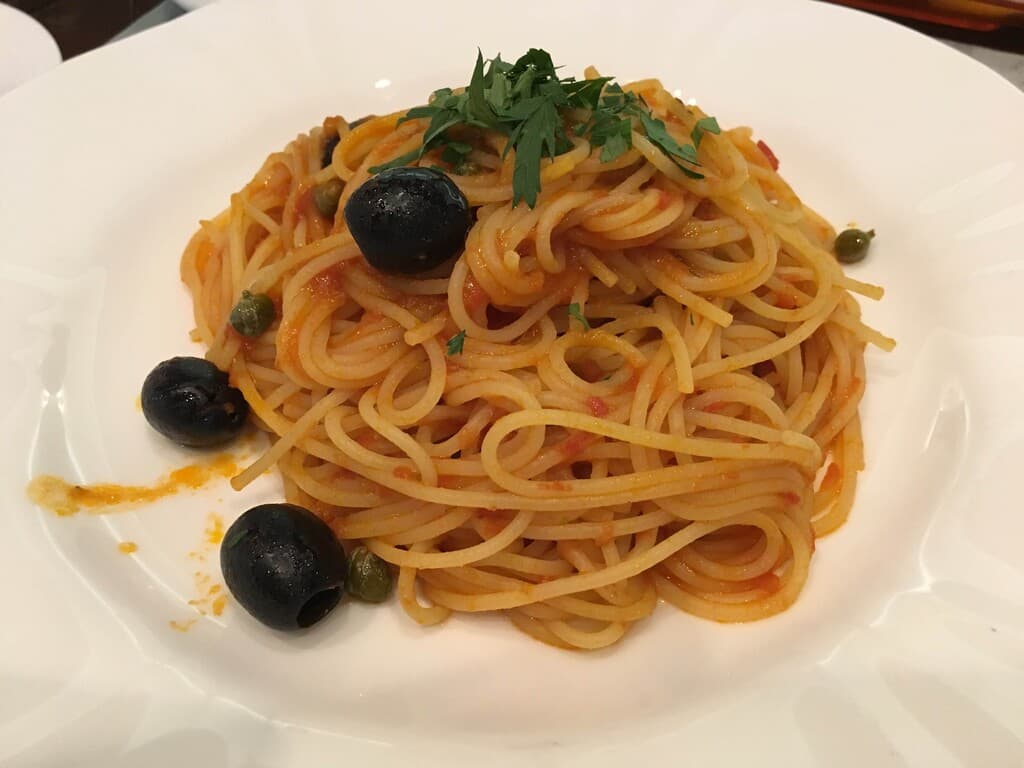 パスタ・プッタネスカ Before